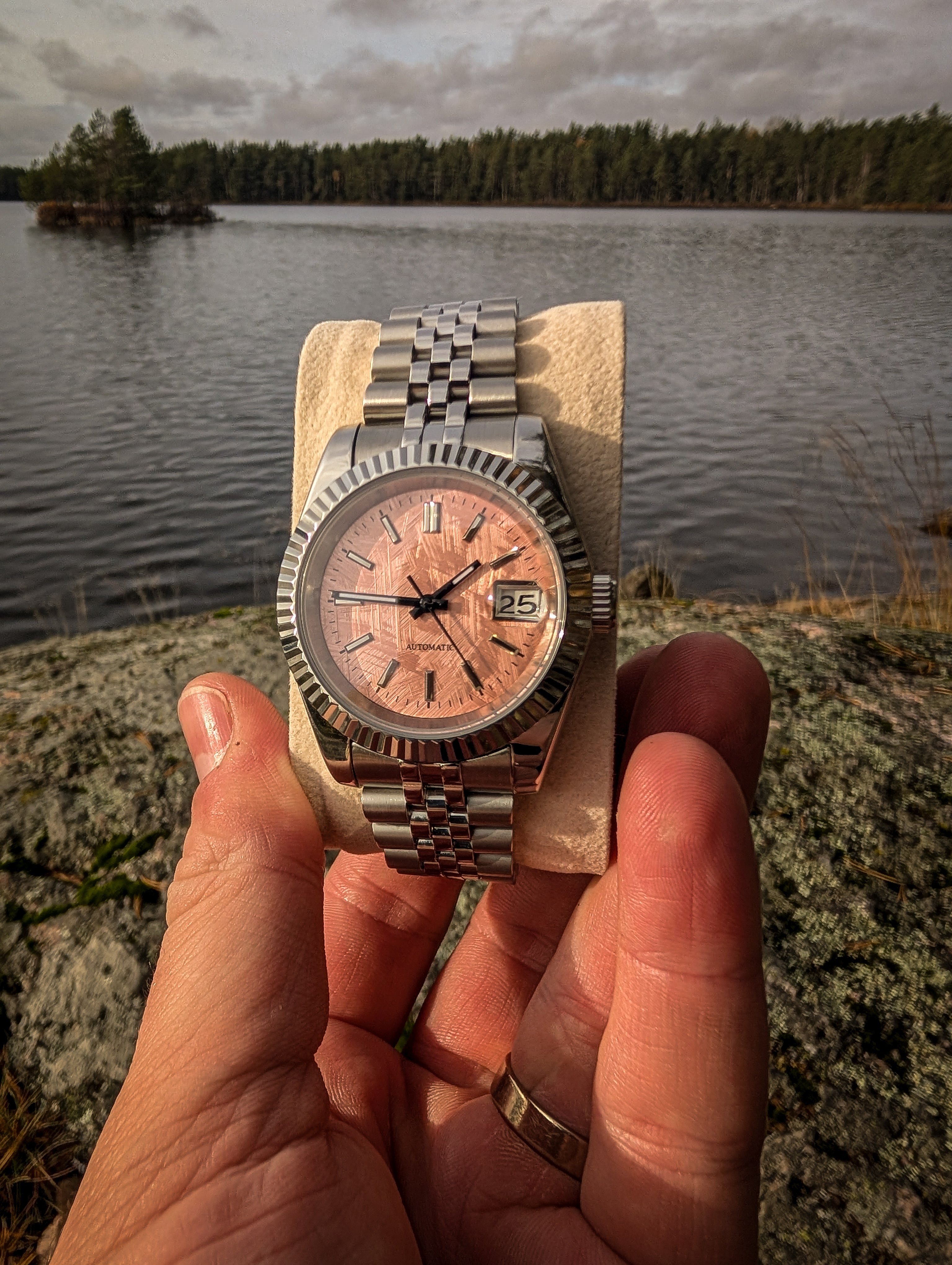 Veritas klocka handbyggd i Sverige med Seiko NH35-urverk