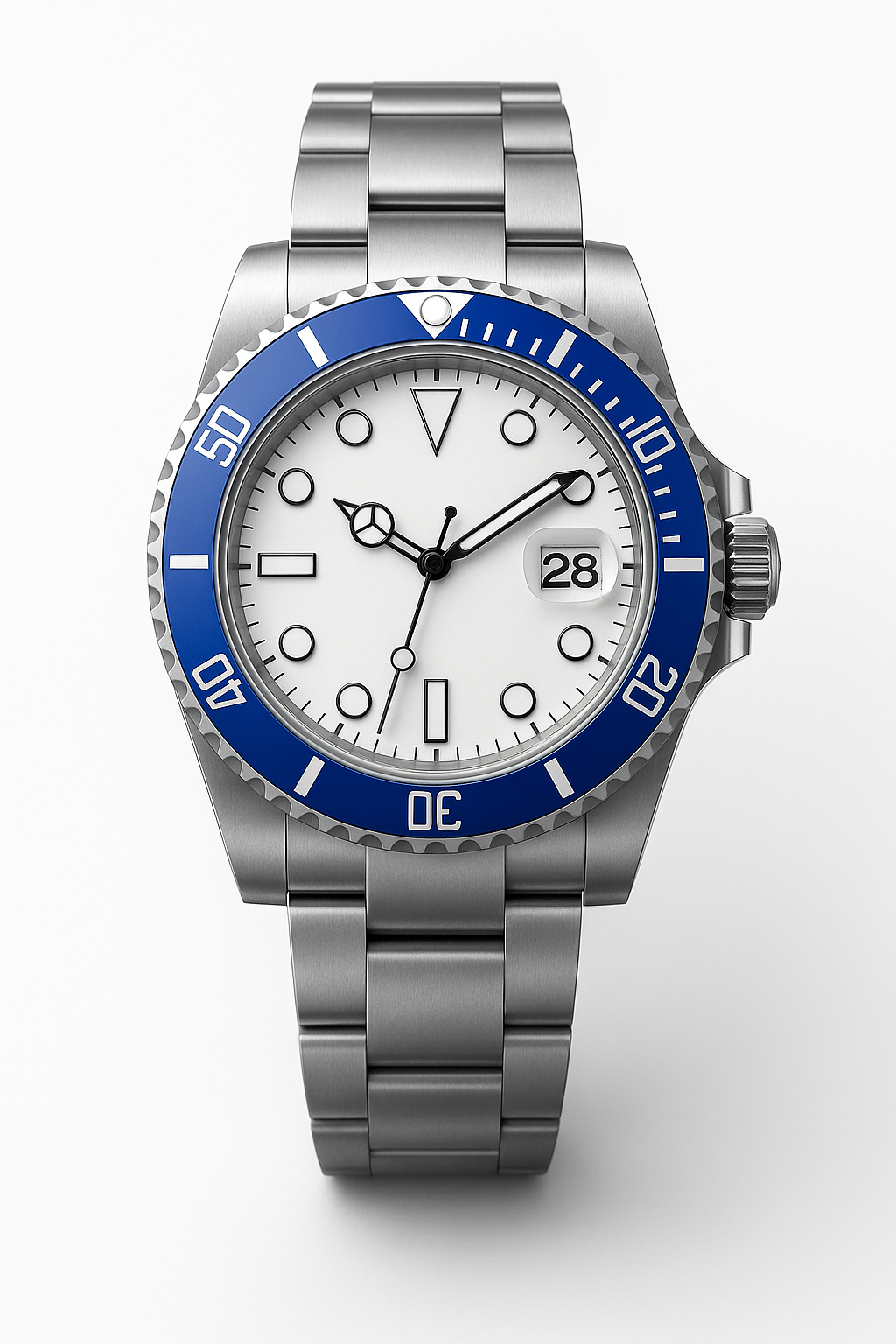 Tempus Altera Abyssus automatisk dykarklocka 40 mm i rostfritt stål med safirglas och vridbar bezel