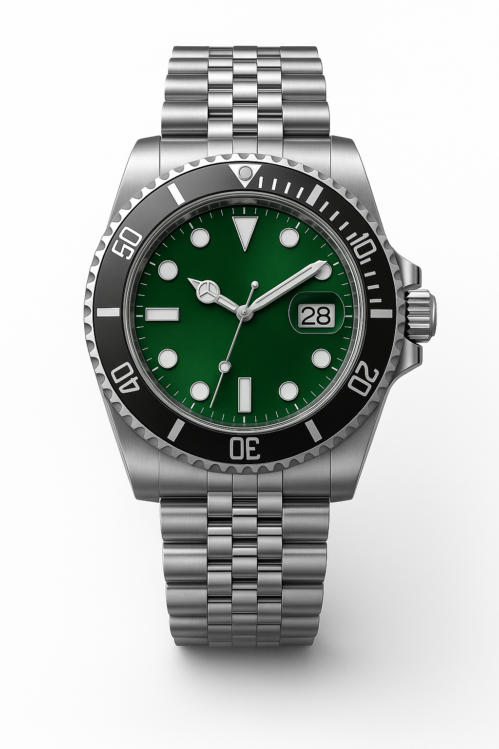 Tempus Altera Abyssus automatisk dykarklocka 40 mm i rostfritt stål med safirglas och vridbar bezel