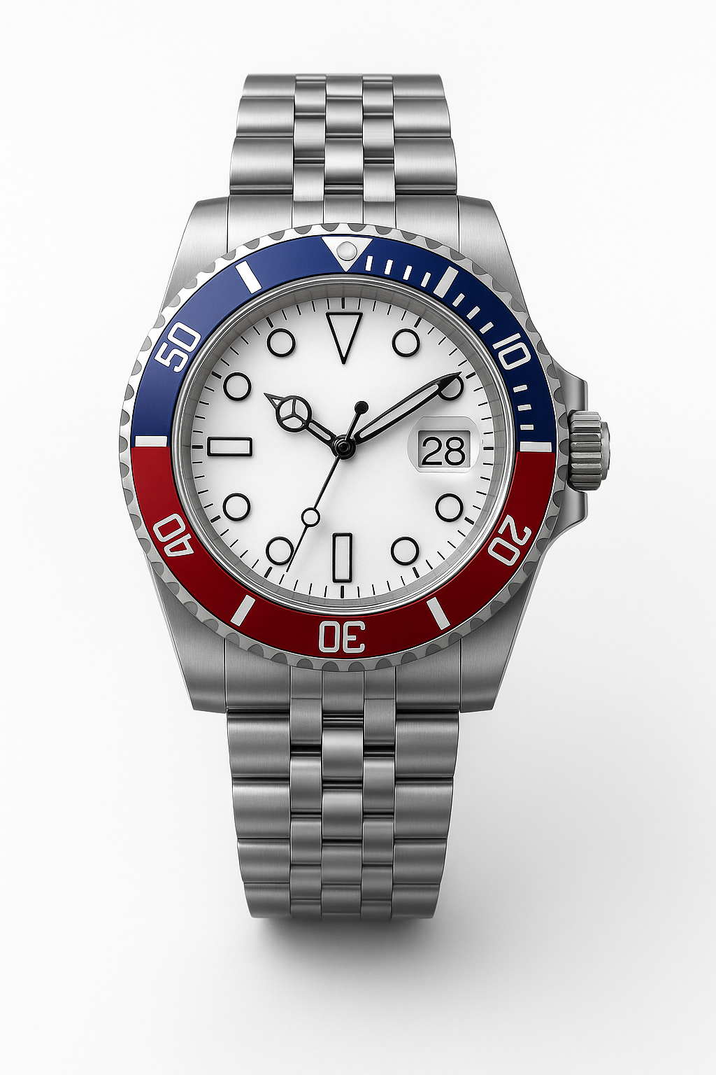 Tempus Altera Abyssus automatisk dykarklocka 40 mm i rostfritt stål med safirglas och vridbar bezel