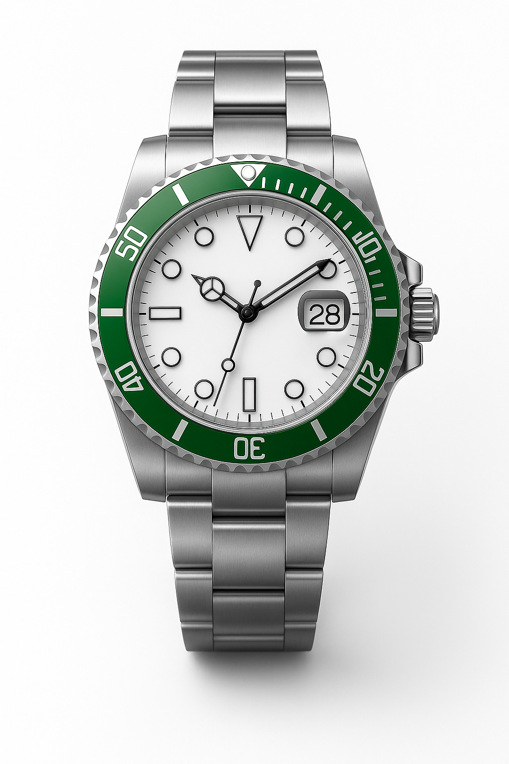 Tempus Altera Abyssus automatisk dykarklocka 40 mm i rostfritt stål med safirglas och vridbar bezel