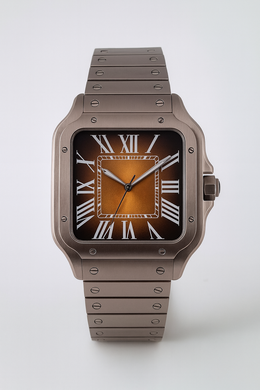 Tempus Altera Quadrus fyrkantig automatisk klocka i rostfritt stål med safirglas