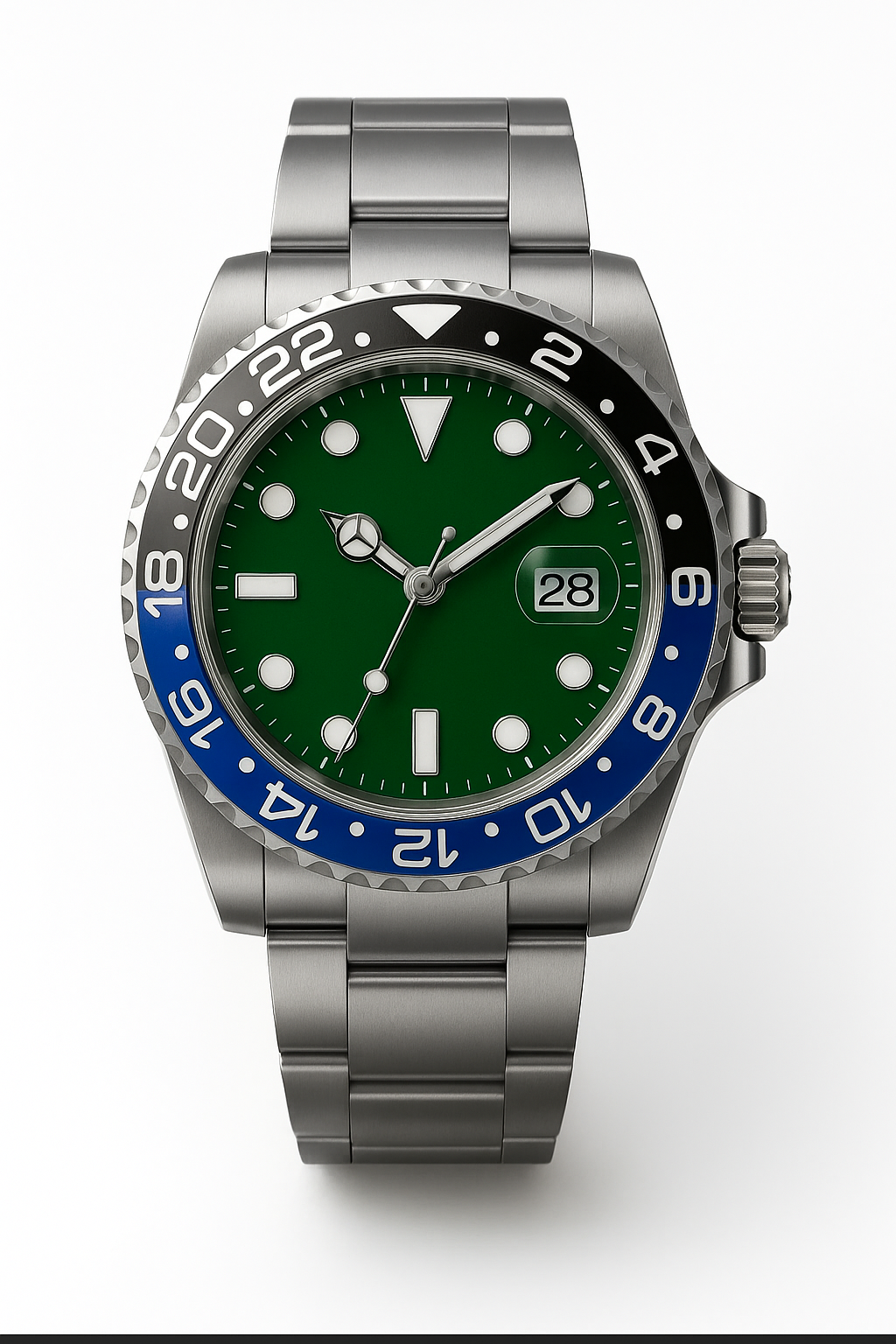 Tempus Altera Abyssus automatisk dykarklocka 40 mm i rostfritt stål med safirglas och vridbar bezel