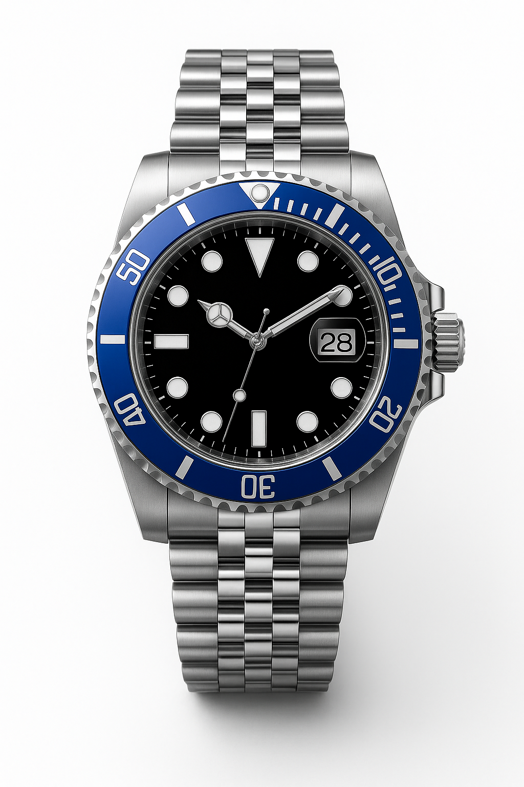 Tempus Altera Abyssus automatisk dykarklocka 40 mm i rostfritt stål med safirglas och vridbar bezel