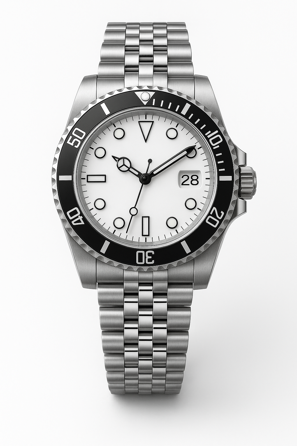 Tempus Altera Abyssus automatisk dykarklocka 40 mm i rostfritt stål med safirglas och vridbar bezel