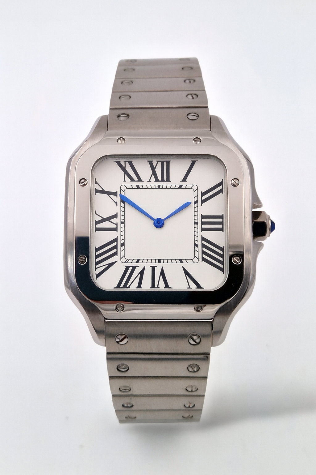 Tempus Altera Quadrus fyrkantig automatisk klocka i rostfritt stål med safirglas