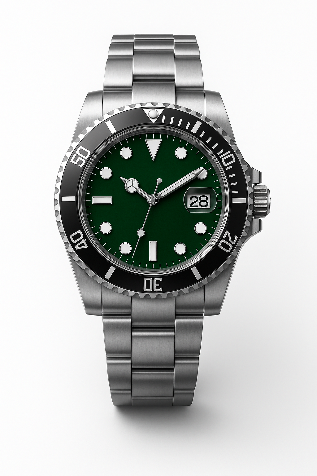 Tempus Altera Abyssus automatisk dykarklocka 40 mm i rostfritt stål med safirglas och vridbar bezel