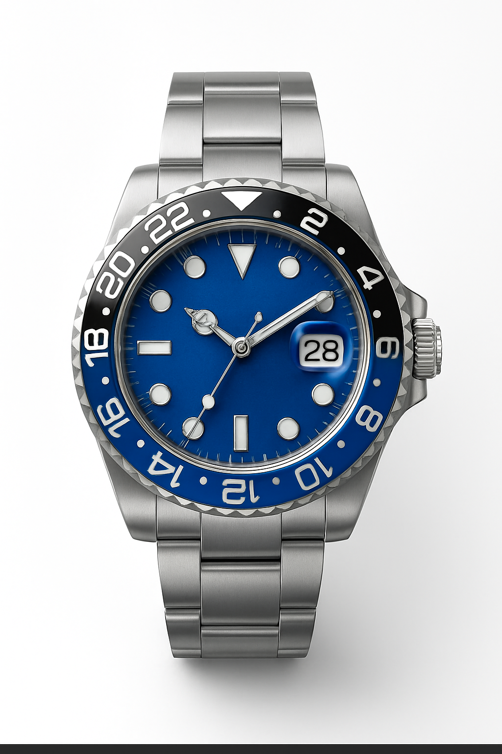 Tempus Altera Abyssus automatisk dykarklocka 40 mm i rostfritt stål med safirglas och vridbar bezel