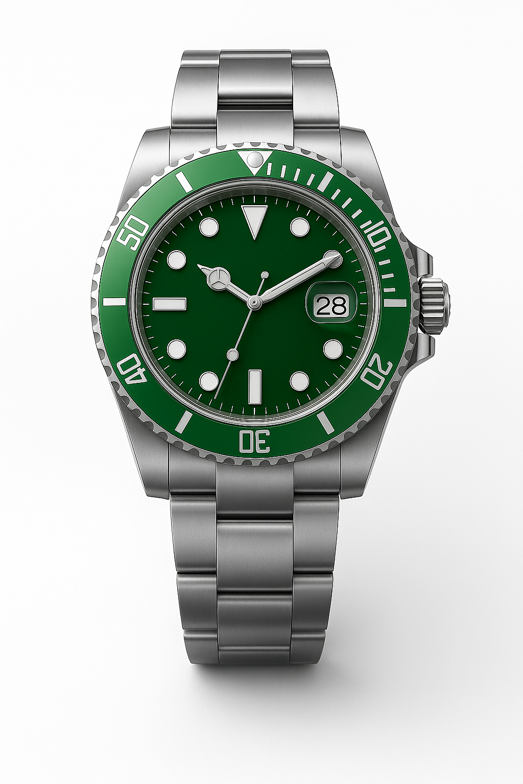 Tempus Altera Abyssus automatisk dykarklocka 40 mm i rostfritt stål med safirglas och vridbar bezel