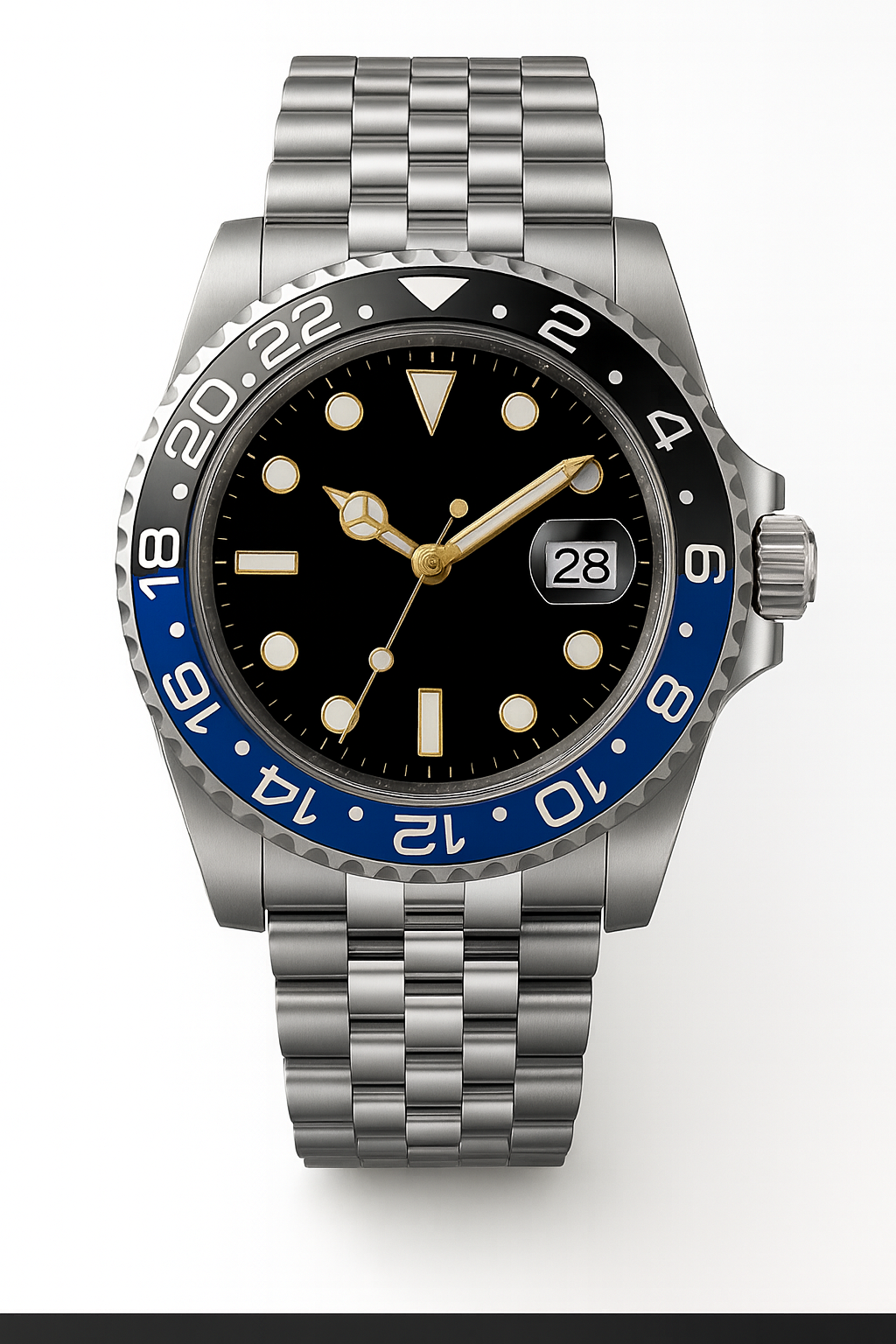 Tempus Altera Abyssus automatisk dykarklocka 40 mm i rostfritt stål med safirglas och vridbar bezel