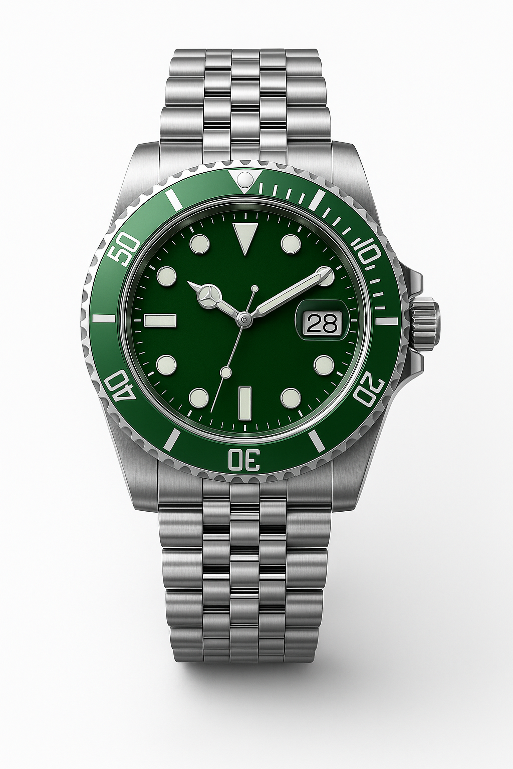 Tempus Altera Abyssus automatisk dykarklocka 40 mm i rostfritt stål med safirglas och vridbar bezel