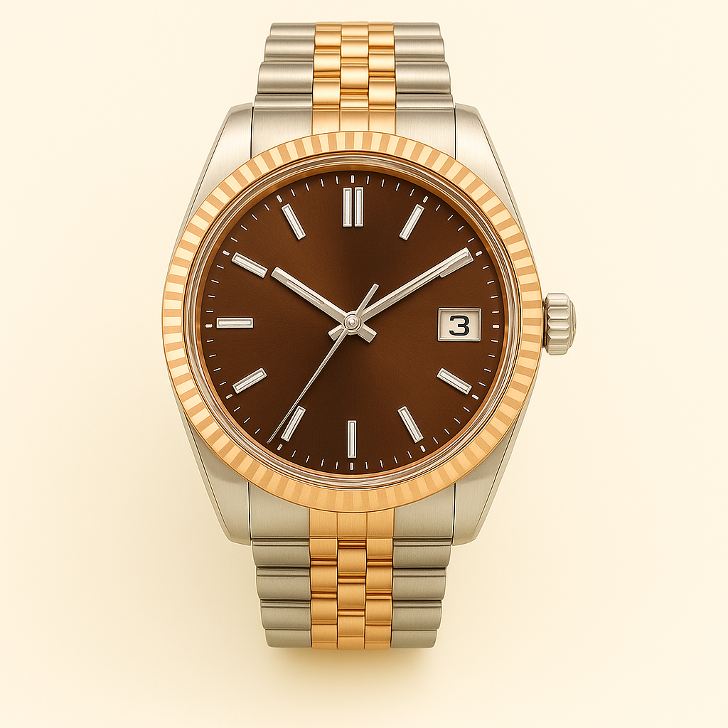 Veritas klocka handbyggd i Sverige med Seiko NH35-urverk