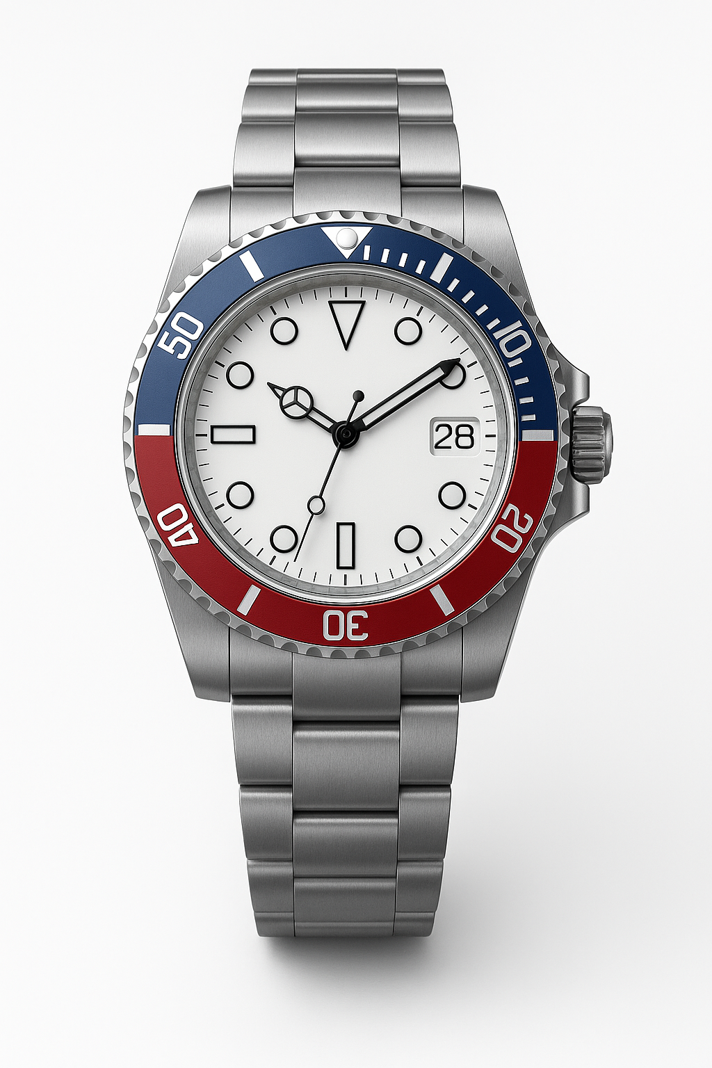 Tempus Altera Abyssus automatisk dykarklocka 40 mm i rostfritt stål med safirglas och vridbar bezel