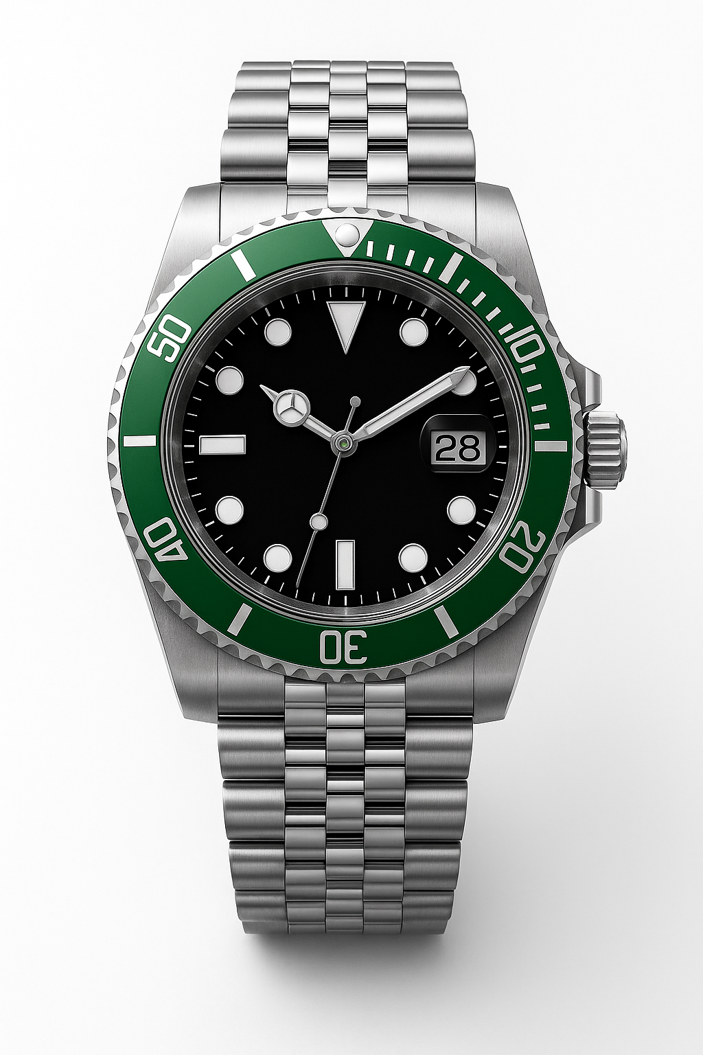 Tempus Altera Abyssus automatisk dykarklocka 40 mm i rostfritt stål med safirglas och vridbar bezel