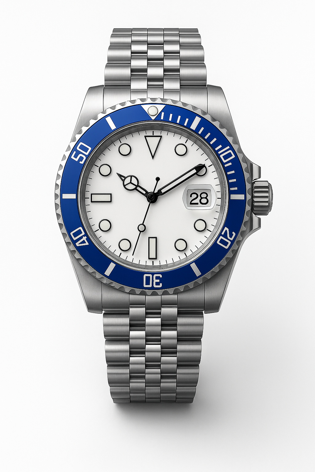 Tempus Altera Abyssus automatisk dykarklocka 40 mm i rostfritt stål med safirglas och vridbar bezel