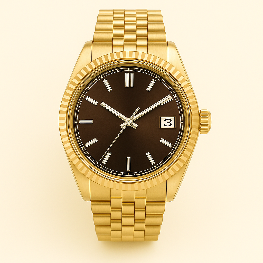 Veritas klocka handbyggd i Sverige med Seiko NH35-urverk