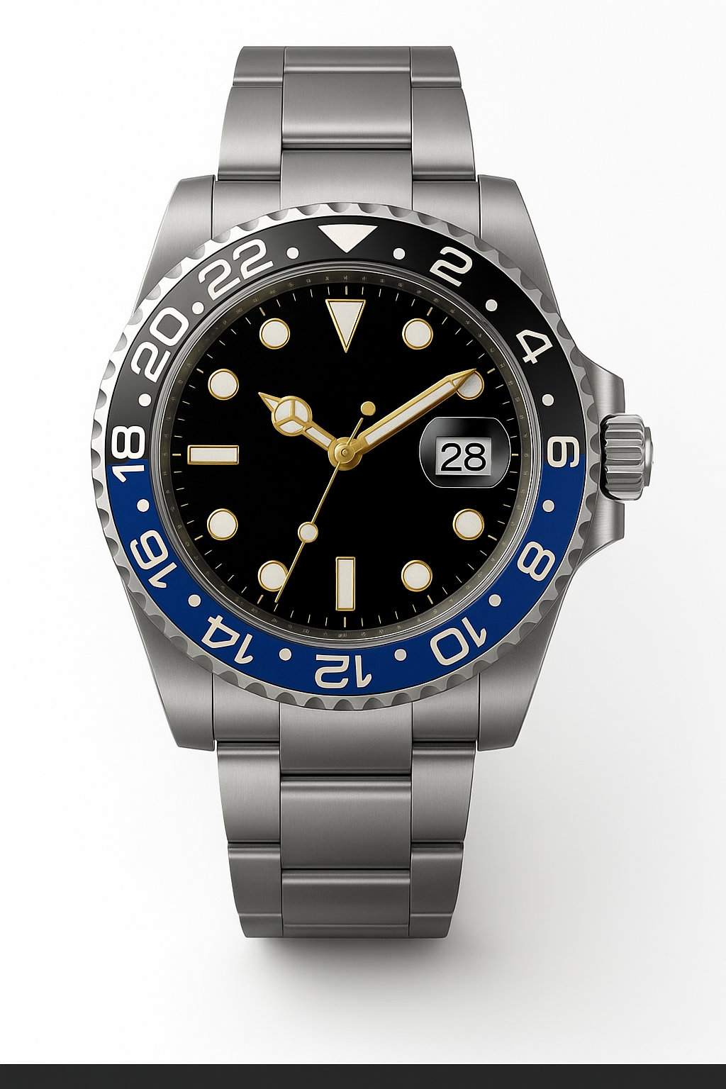 Tempus Altera Abyssus automatisk dykarklocka 40 mm i rostfritt stål med safirglas och vridbar bezel