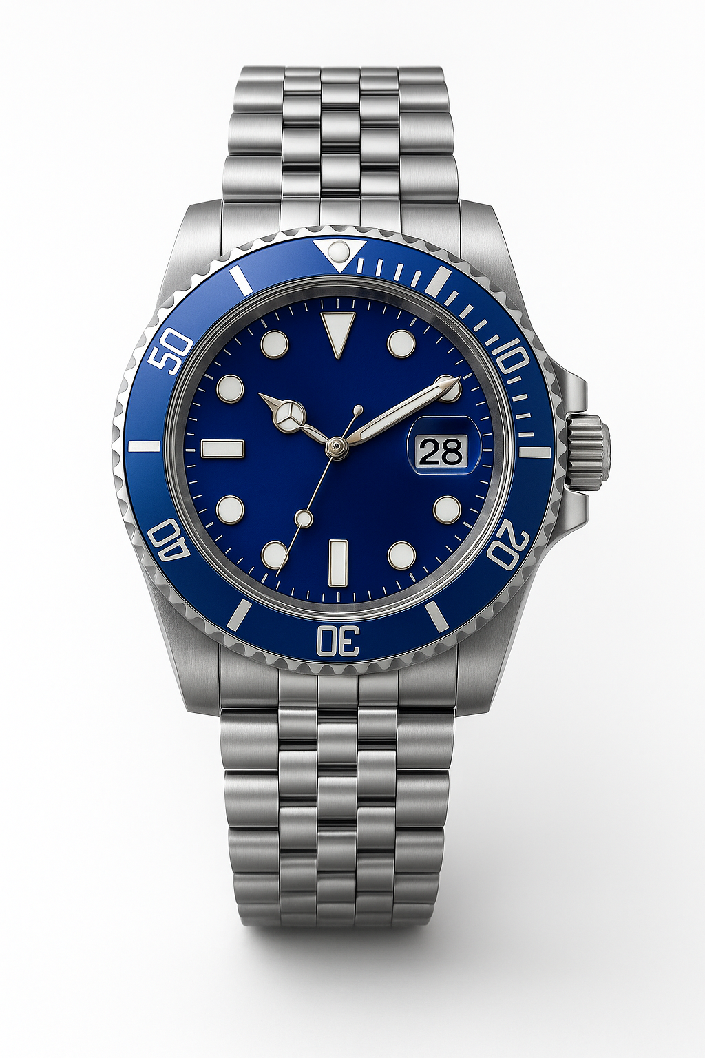 Tempus Altera Abyssus automatisk dykarklocka 40 mm i rostfritt stål med safirglas och vridbar bezel