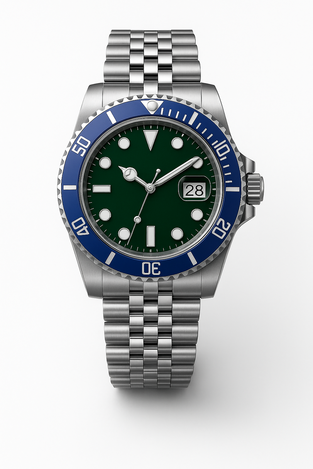 Tempus Altera Abyssus automatisk dykarklocka 40 mm i rostfritt stål med safirglas och vridbar bezel