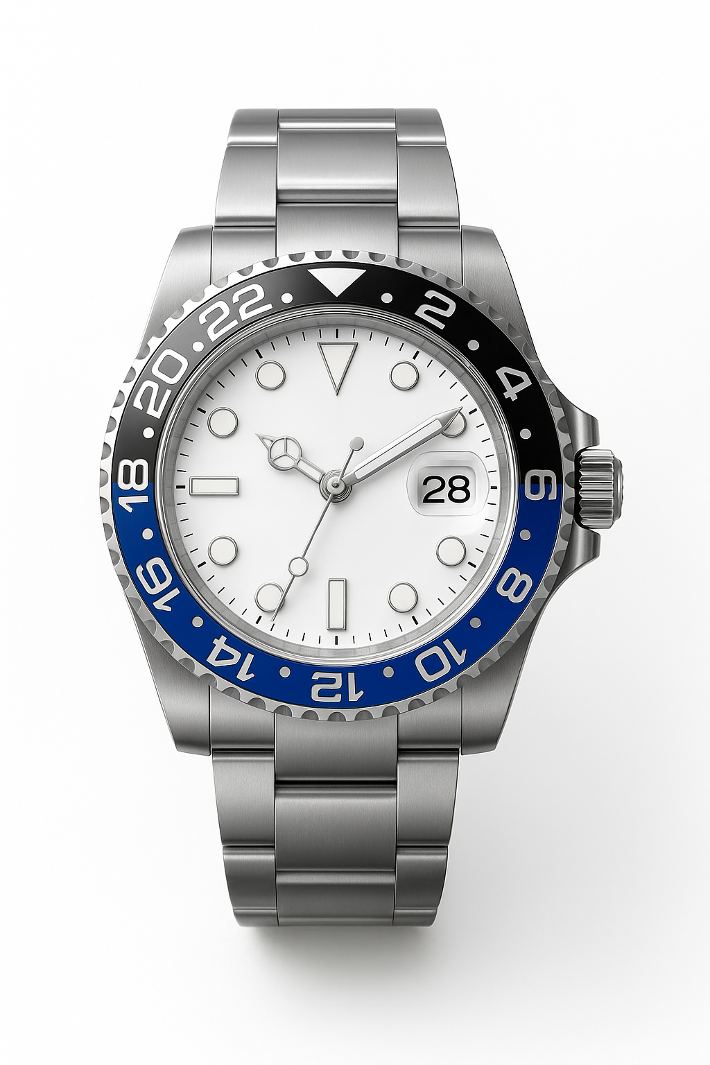 Tempus Altera Abyssus automatisk dykarklocka 40 mm i rostfritt stål med safirglas och vridbar bezel