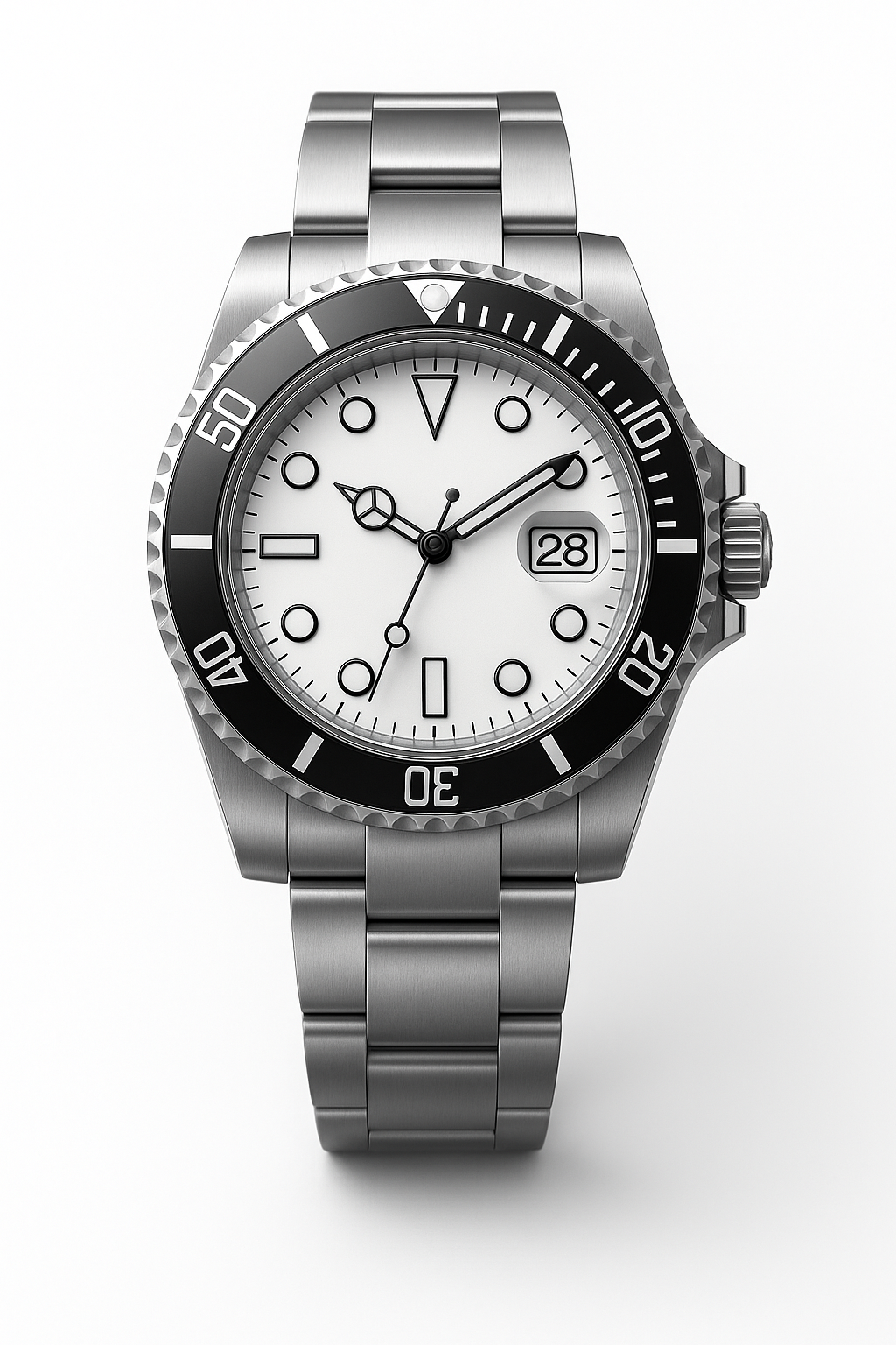 Tempus Altera Abyssus automatisk dykarklocka 40 mm i rostfritt stål med safirglas och vridbar bezel