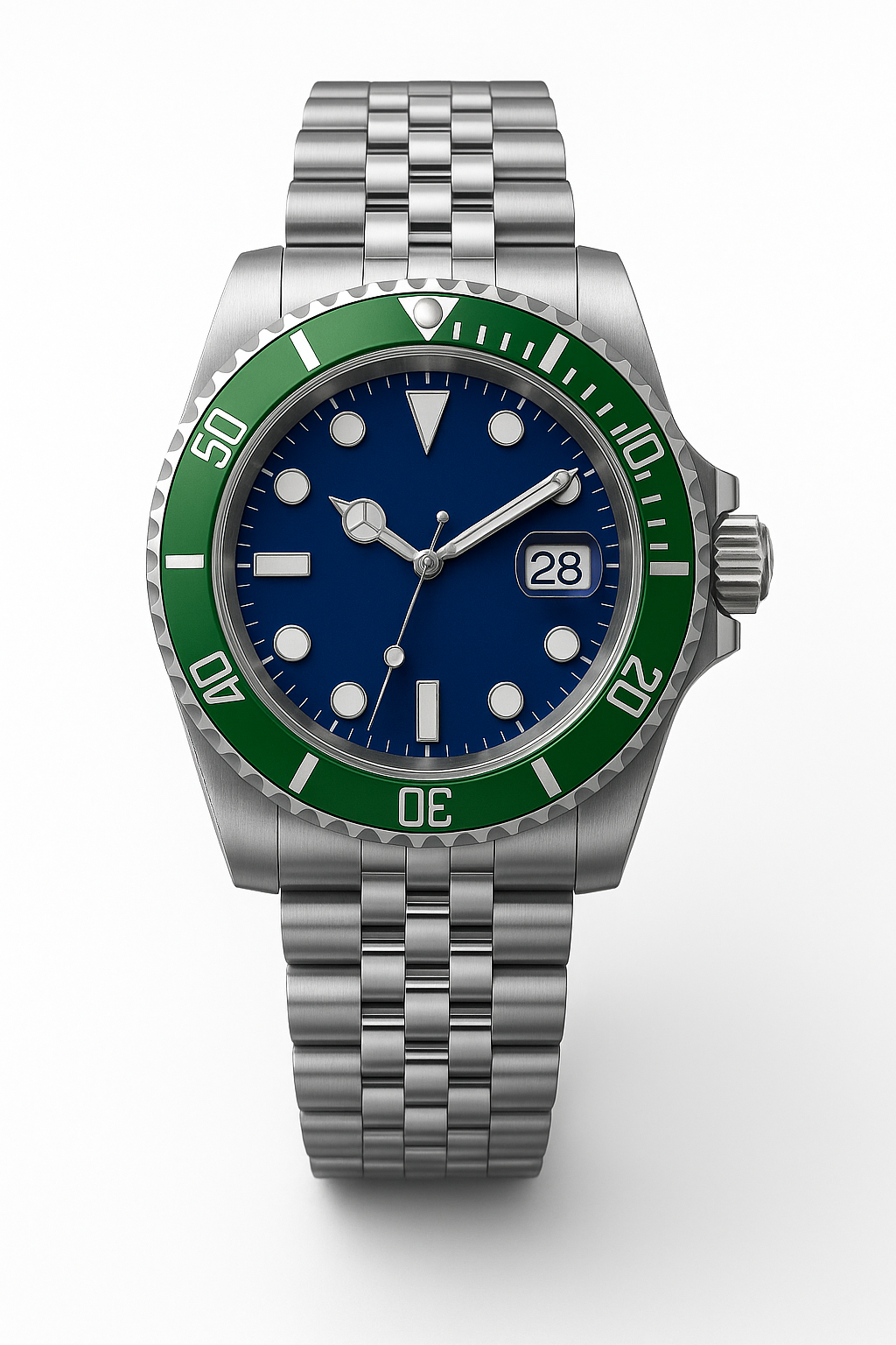 Tempus Altera Abyssus automatisk dykarklocka 40 mm i rostfritt stål med safirglas och vridbar bezel