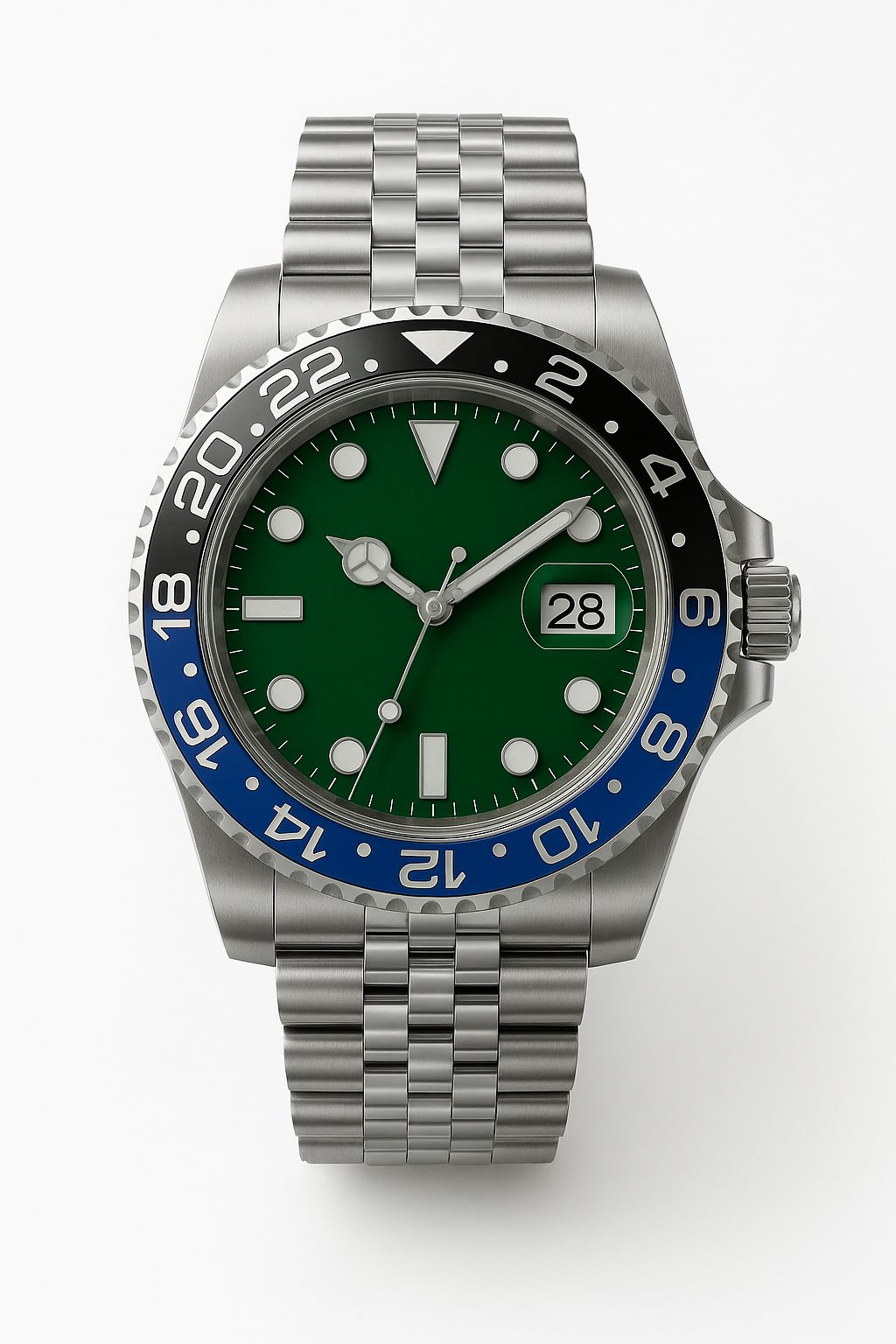 Tempus Altera Abyssus automatisk dykarklocka 40 mm i rostfritt stål med safirglas och vridbar bezel