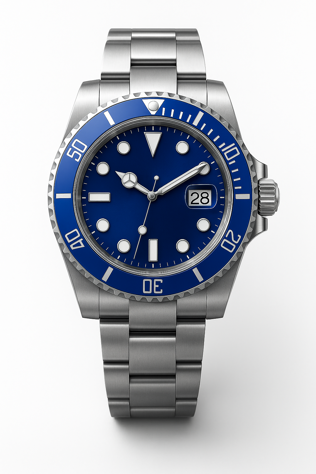 Tempus Altera Abyssus automatisk dykarklocka 40 mm i rostfritt stål med safirglas och vridbar bezel