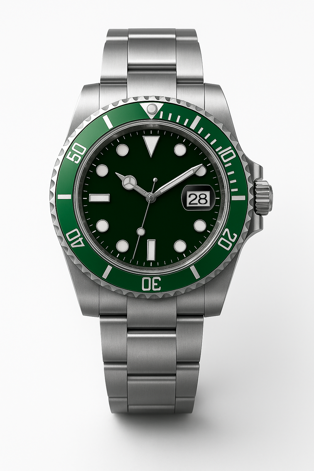 Tempus Altera Abyssus automatisk dykarklocka 40 mm i rostfritt stål med safirglas och vridbar bezel