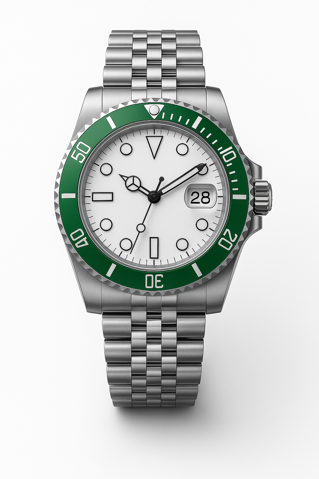 Tempus Altera Abyssus automatisk dykarklocka 40 mm i rostfritt stål med safirglas och vridbar bezel